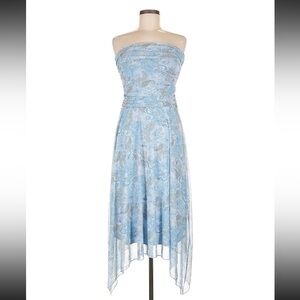 See You Monday strapless blue dress size 
M